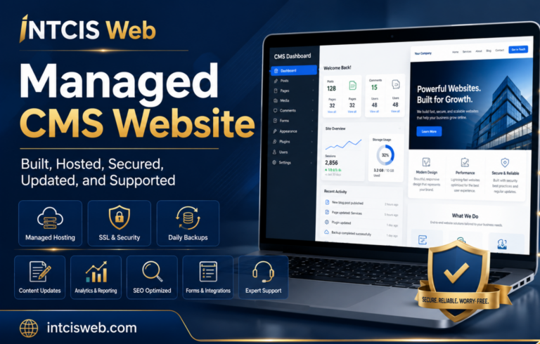 INTCIS Managed CMS website